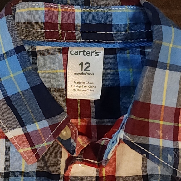 Boys lot of (4) button-down dress shirts so 12 months - Picture 8 of 9